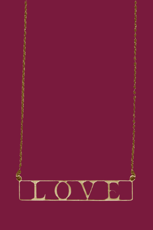 Love 18k Gold Plated Necklaces