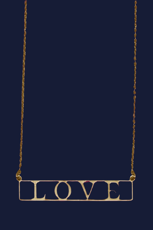 Love 18k Gold Plated Necklaces
