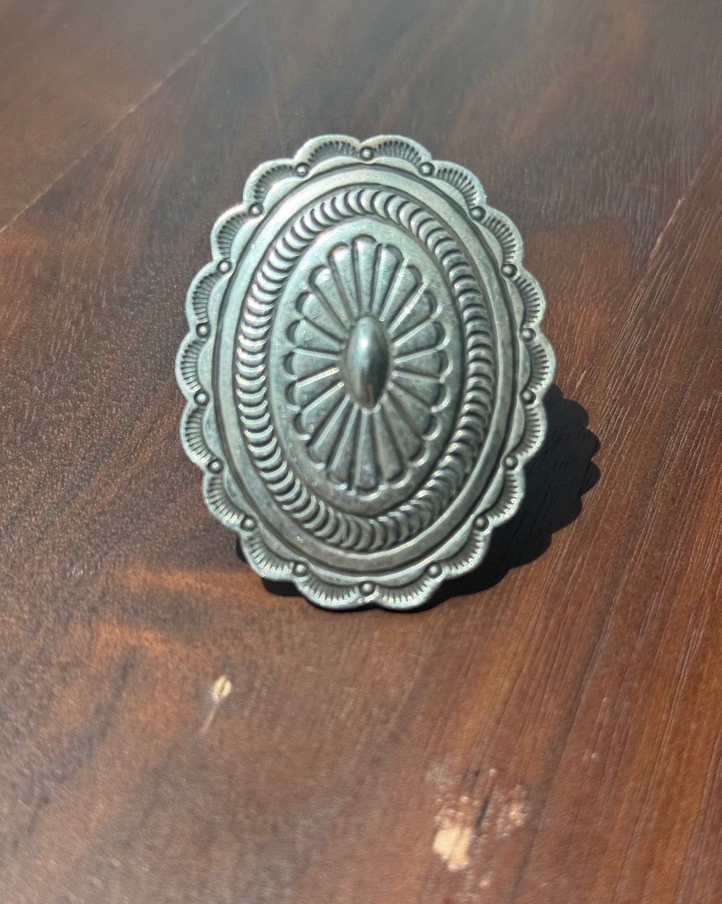 Handmade Sterling Concho Ring