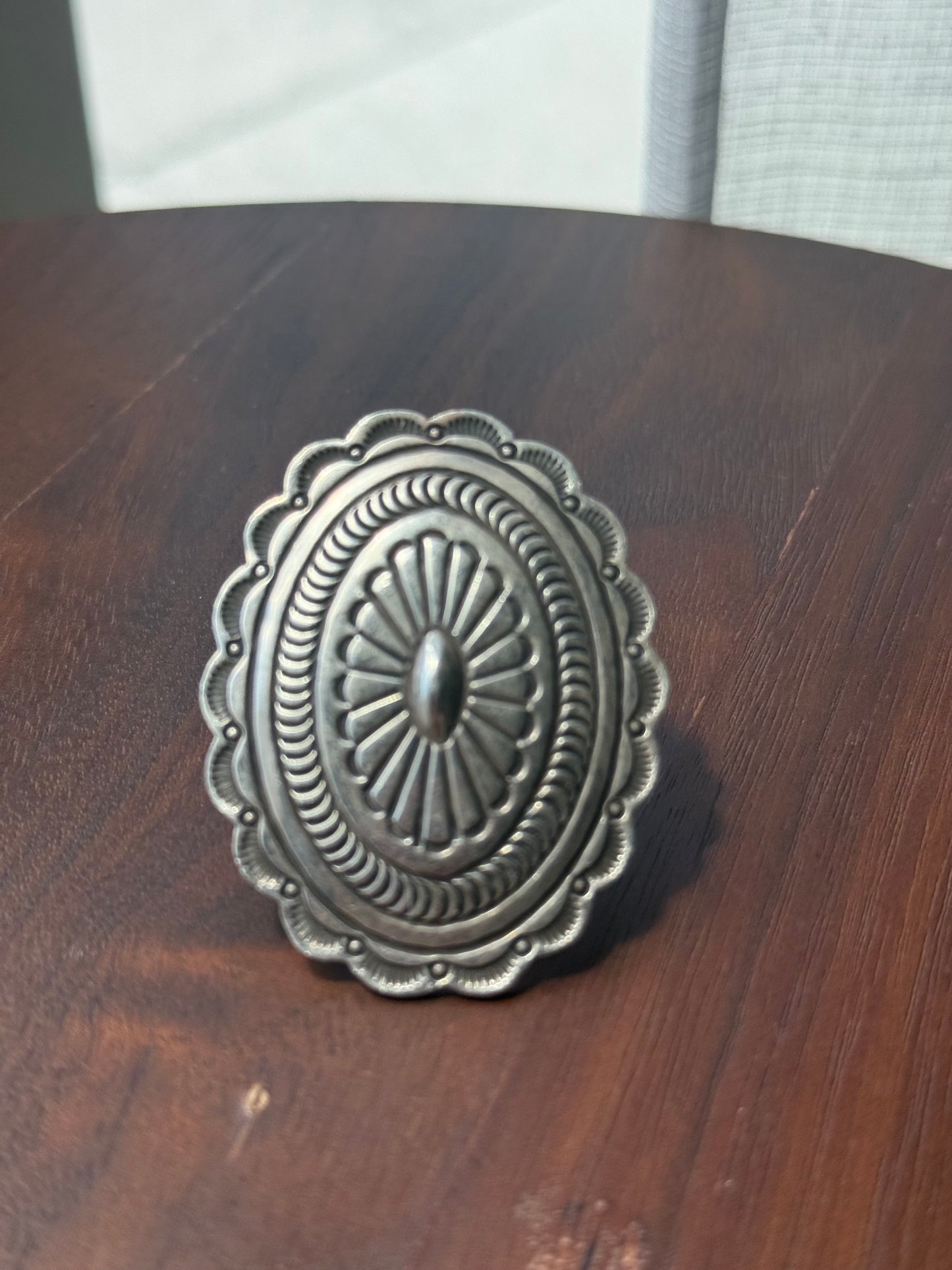 Handmade Sterling Concho Ring