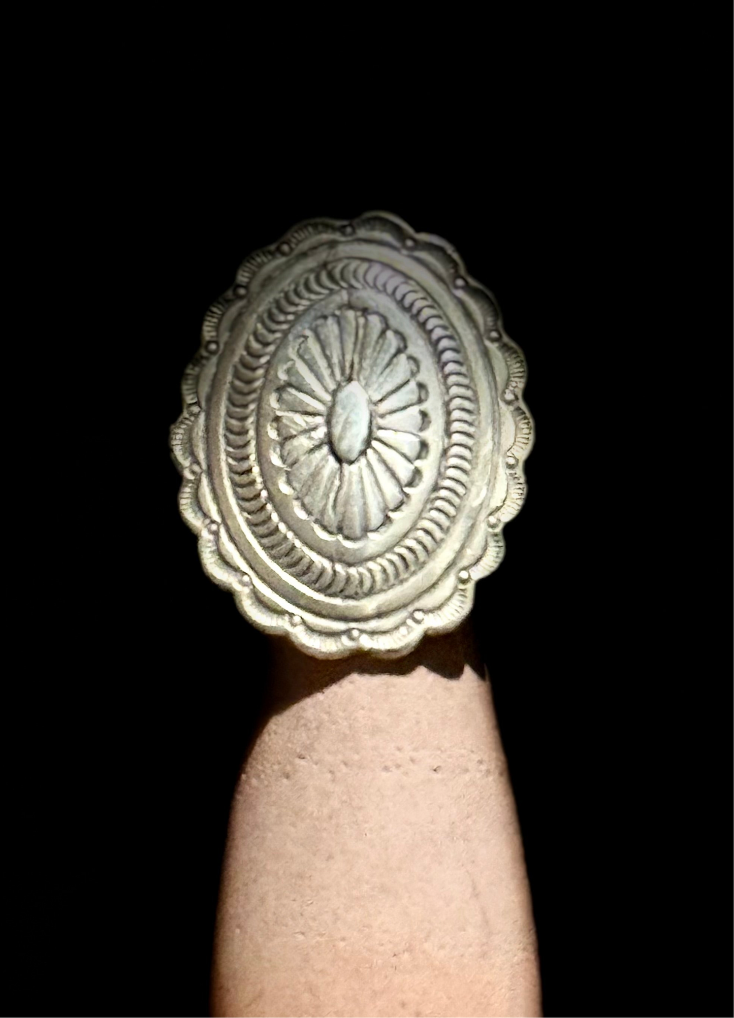 Handmade Sterling Concho Ring