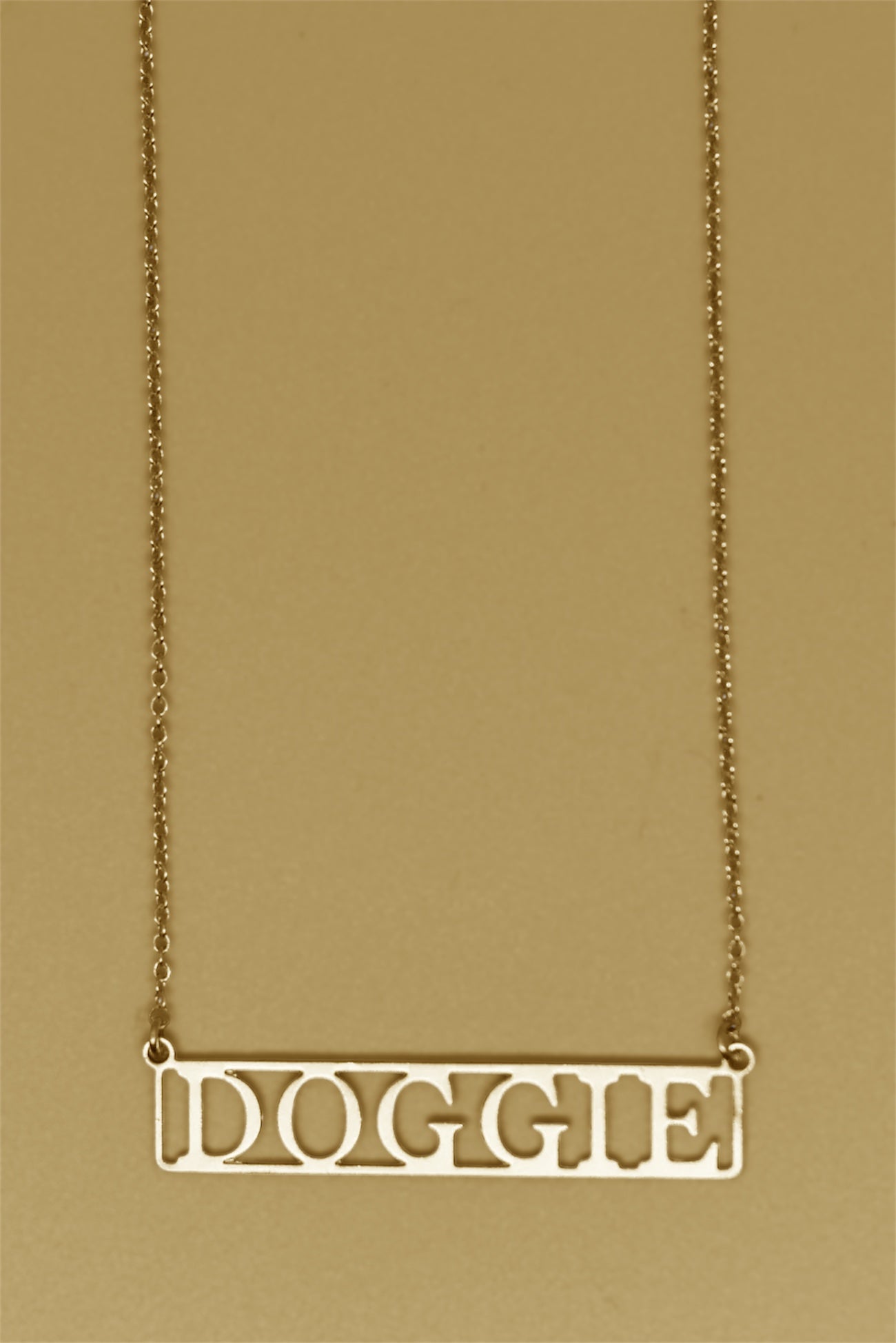 Doggie 18k Gold Plated Necklace