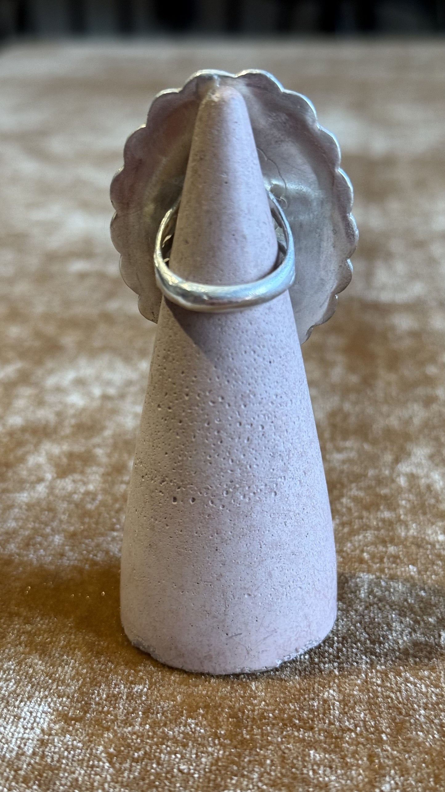 Handmade Sterling Concho Ring