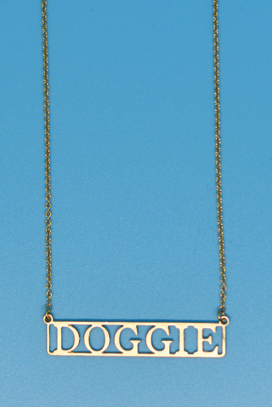 Doggie 18k Gold Plated Necklace