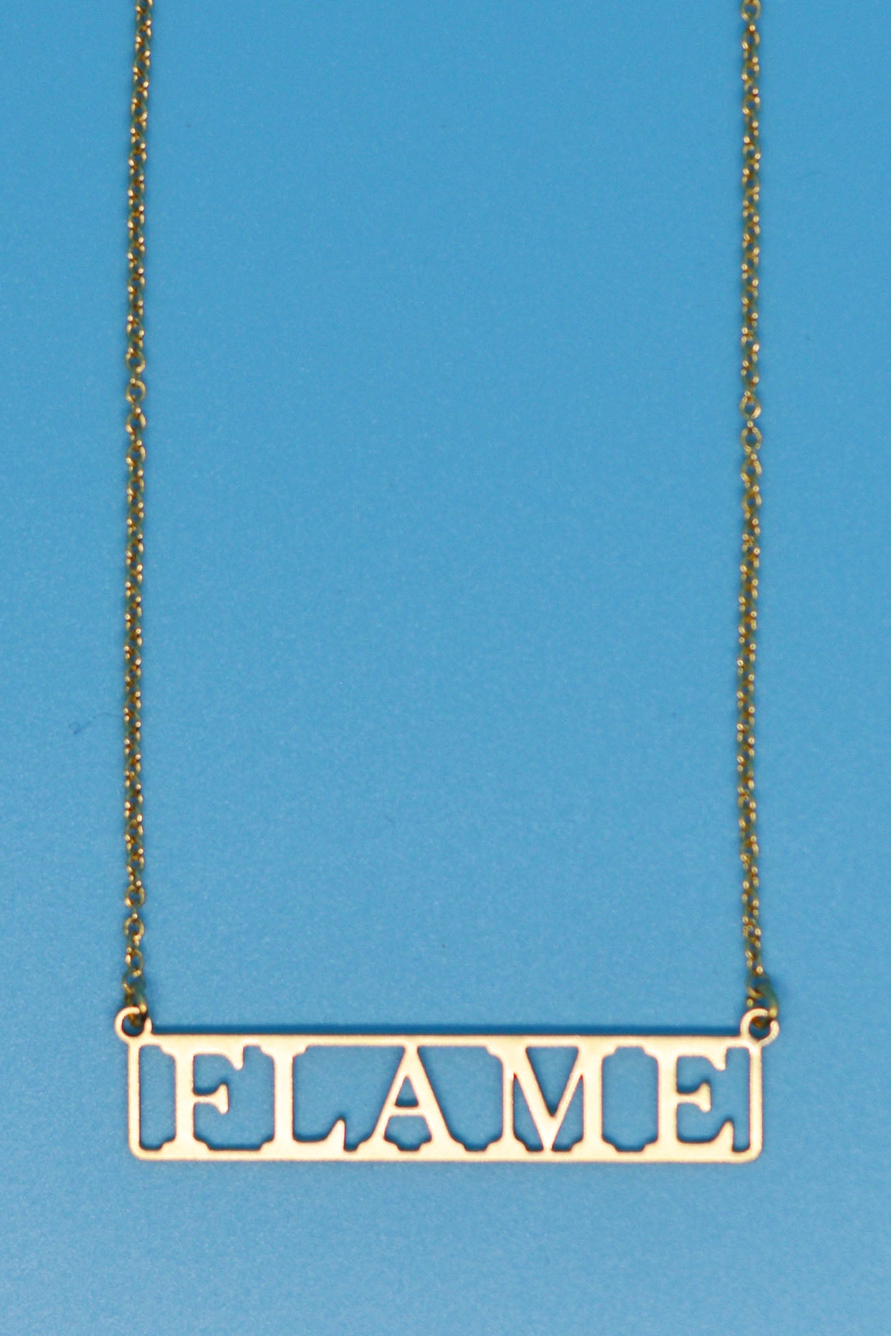 Flame 18k Gold Plated Necklace
