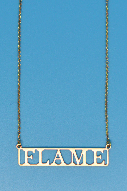 Flame 18k Gold Plated Necklace