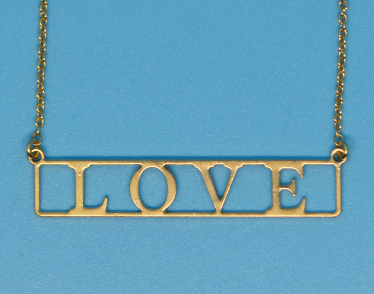 Love 18k Gold Plated Necklaces