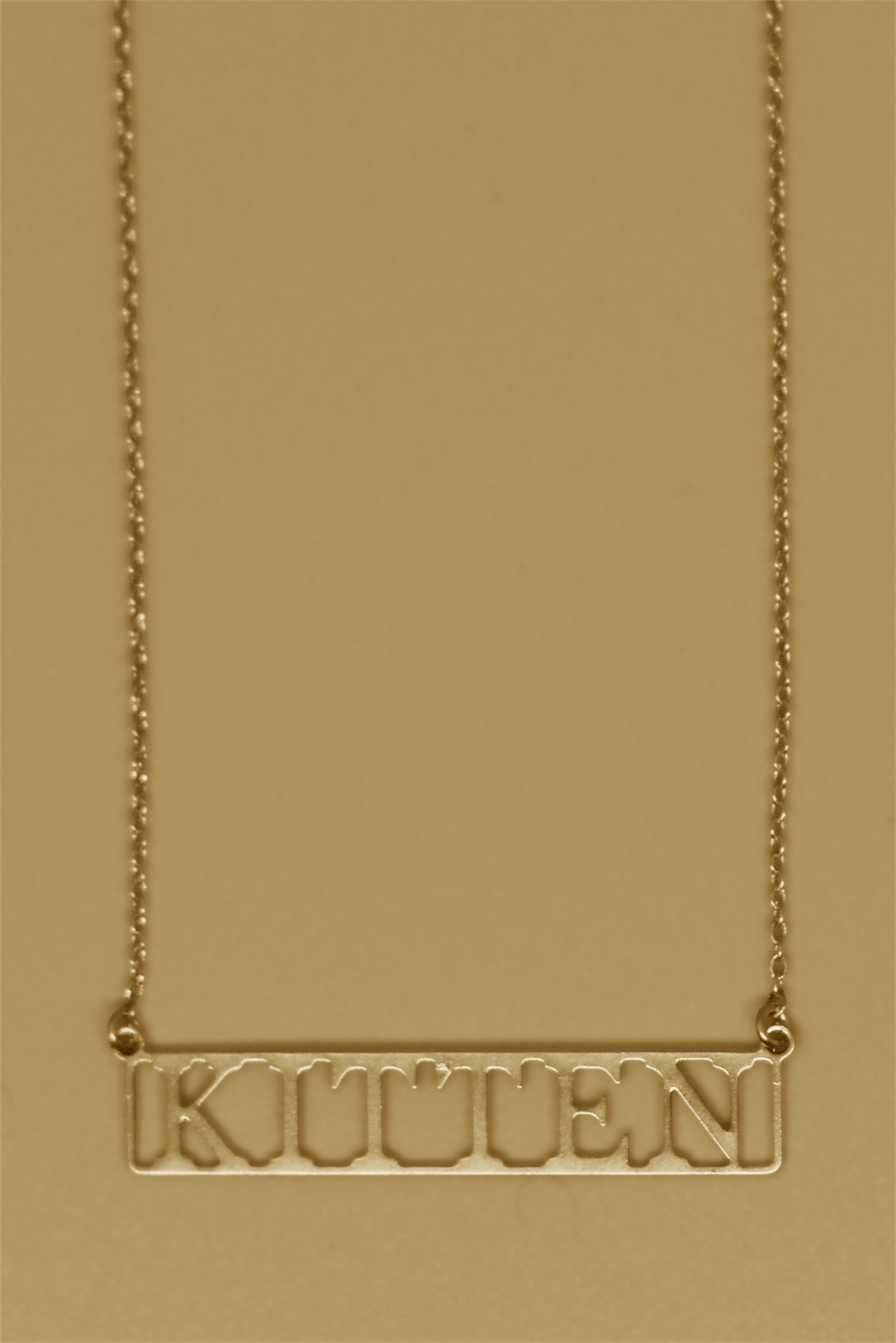 Kitten 18k Gold Plated Necklace