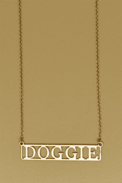 Doggie 18k Gold Plated Necklace