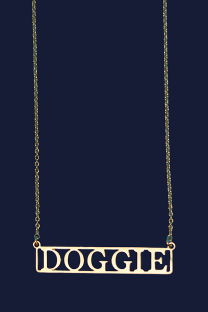 Doggie 18k Gold Plated Necklace