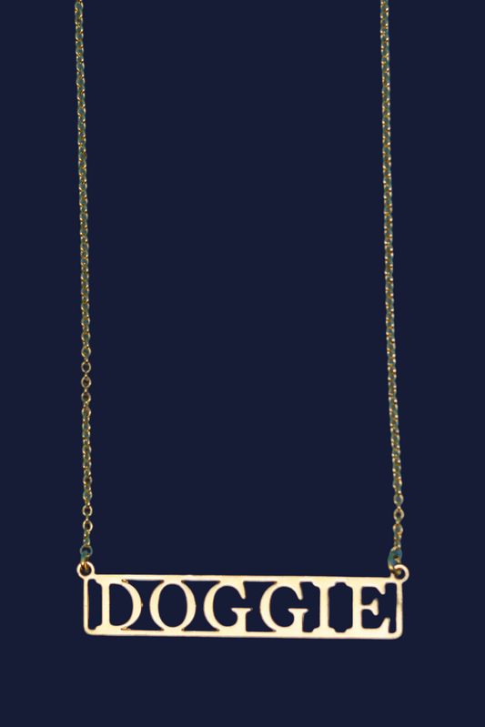 Doggie 18k Gold Plated Necklace