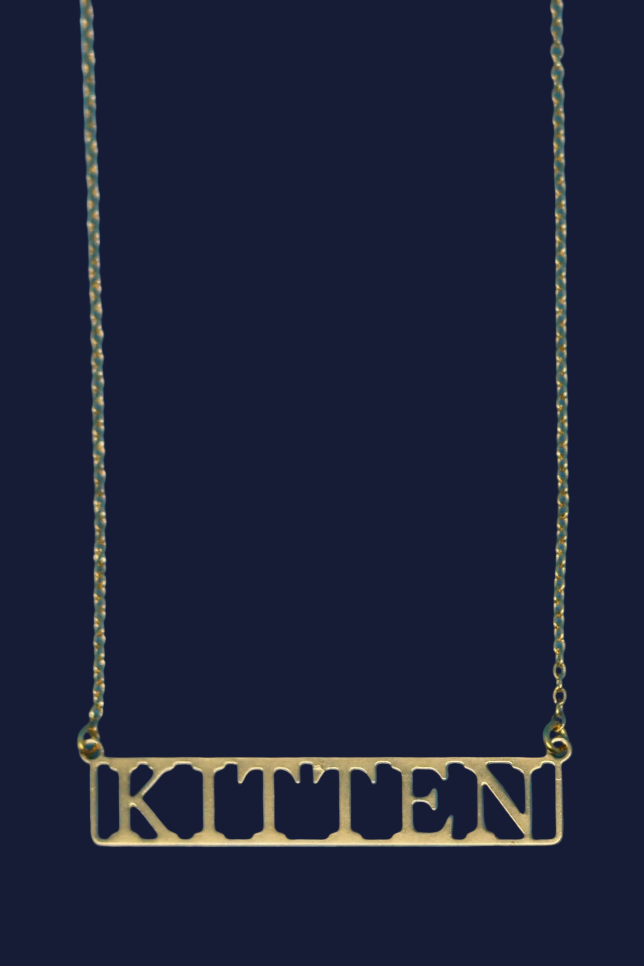 Kitten 18k Gold Plated Necklace