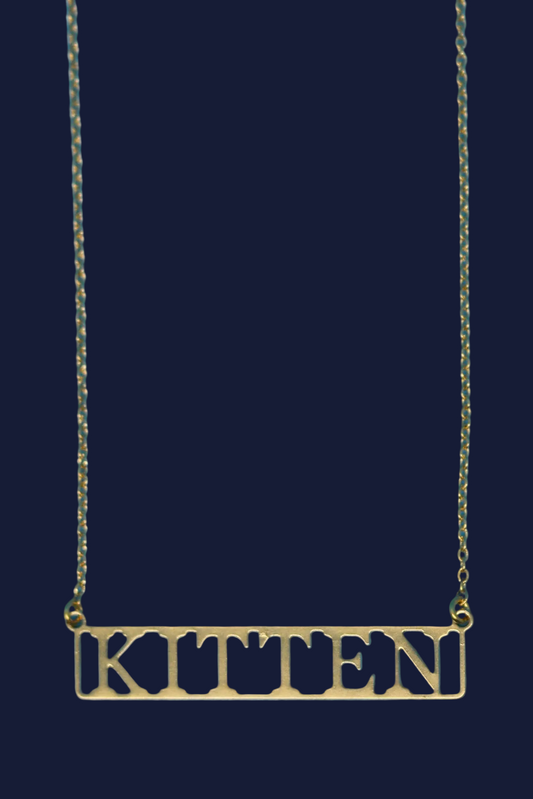 Kitten 18k Gold Plated Necklace