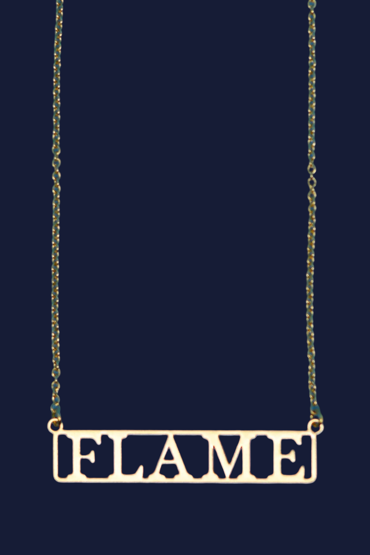 Flame 18k Gold Plated Necklace