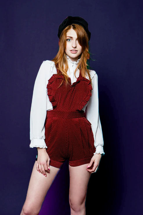 Red Claude Heart Coverall