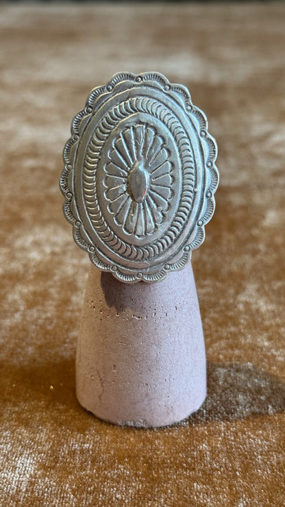 Handmade Sterling Concho Ring