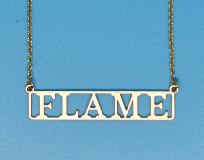 Flame 18k Gold Plated Necklace