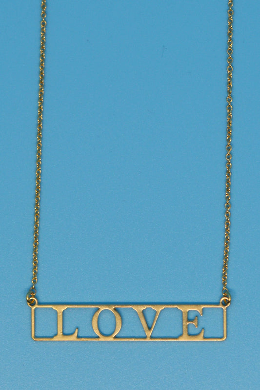 Love 18k Gold Plated Necklaces