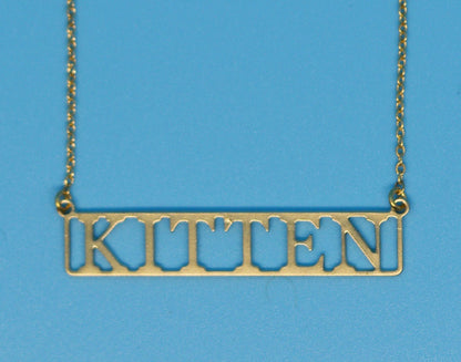 Kitten 18k Gold Plated Necklace